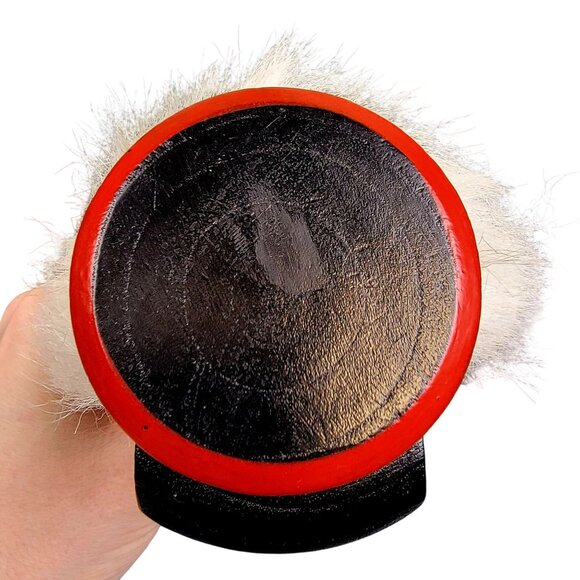 Vintage Thick 7 inch Nutcracker Wood Christmas Tree Home Decor Red Green Holiday - Picture 6 of 11